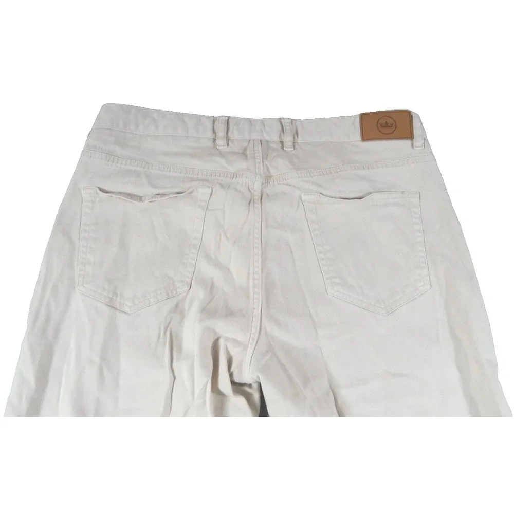 Peter Millar Crown Mens 34 Khaki Corduroy Pants Tan Straight Leg Business Casual